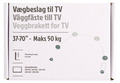 Veggfeste til TV Ultra slim 37-70"